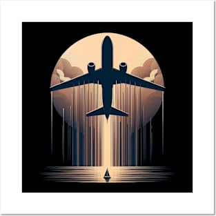 Airplane travel Vacation Posters and Art